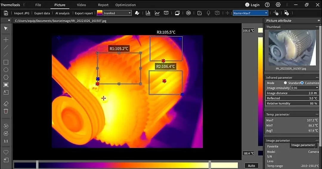 Inspección con Termografía Infrarroja